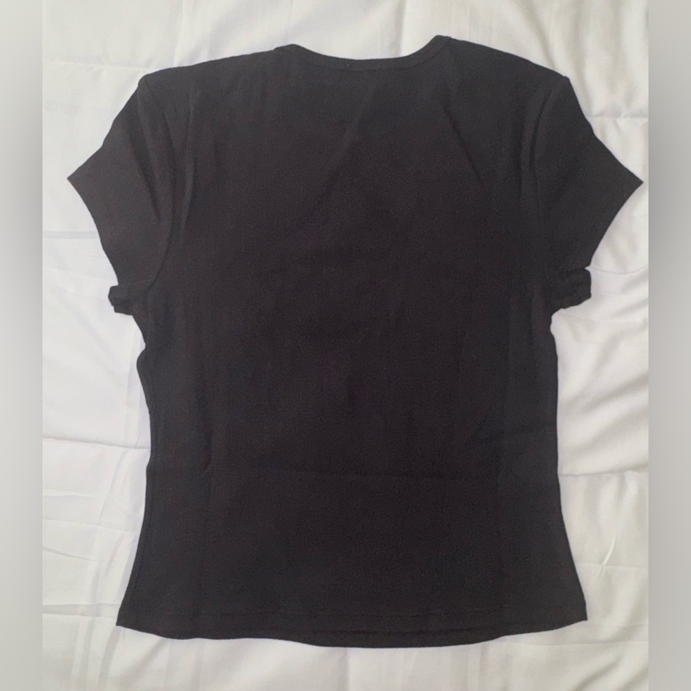 Intimately by Free People Black Baby Tee NWT - Picture 2 of 4